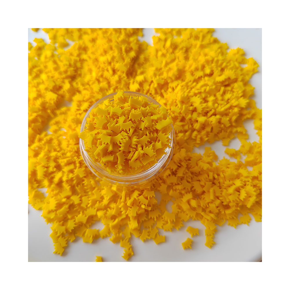 Nail Art Yellow - Желтая Корона, ломтики полимерной горячей глины