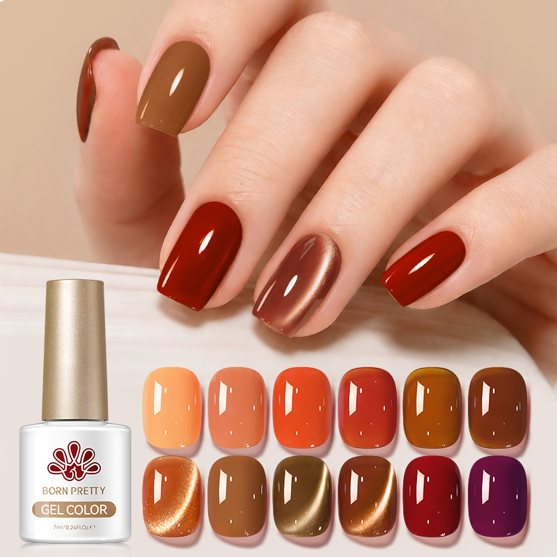 BORN PRETTY 12 цветов осеннего – обзор и цена Nail Art Yellow