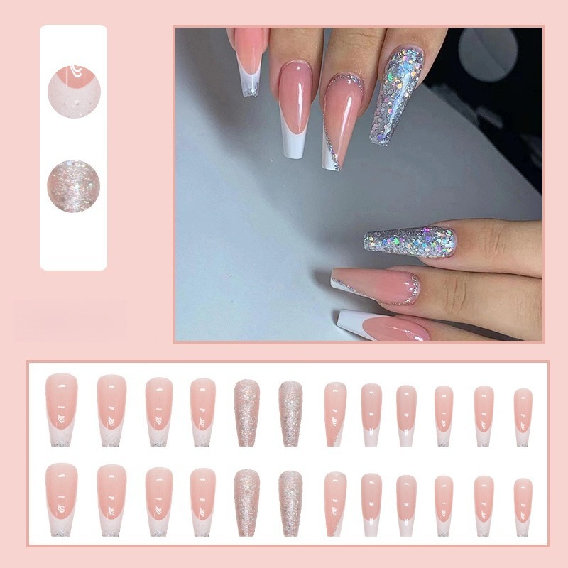 24 шт./компл. наборы длинных б – обзор и цена Nail Art Simple