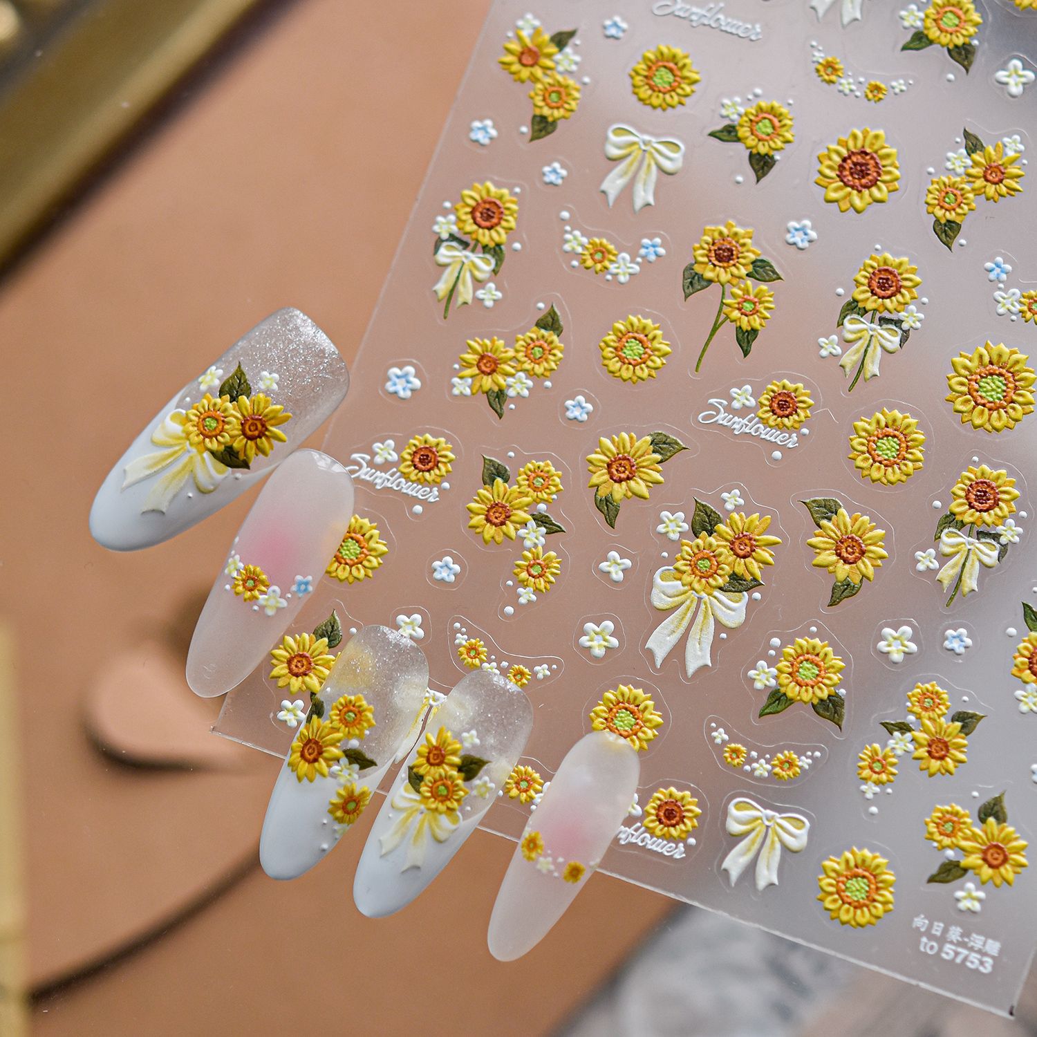 1 шт. летние 5D-наклейки для н – обзор и цена Nail Art Yellow