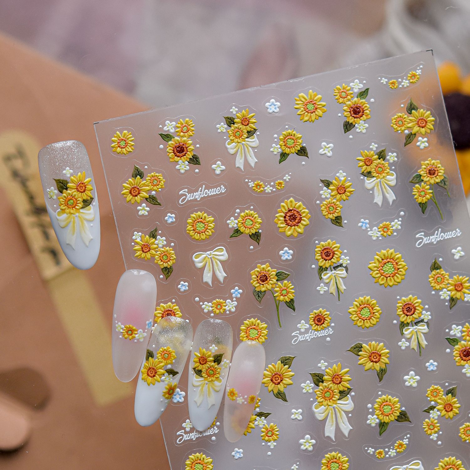 1 шт. летние 5D-наклейки для н – обзор и цена Nail Art Yellow