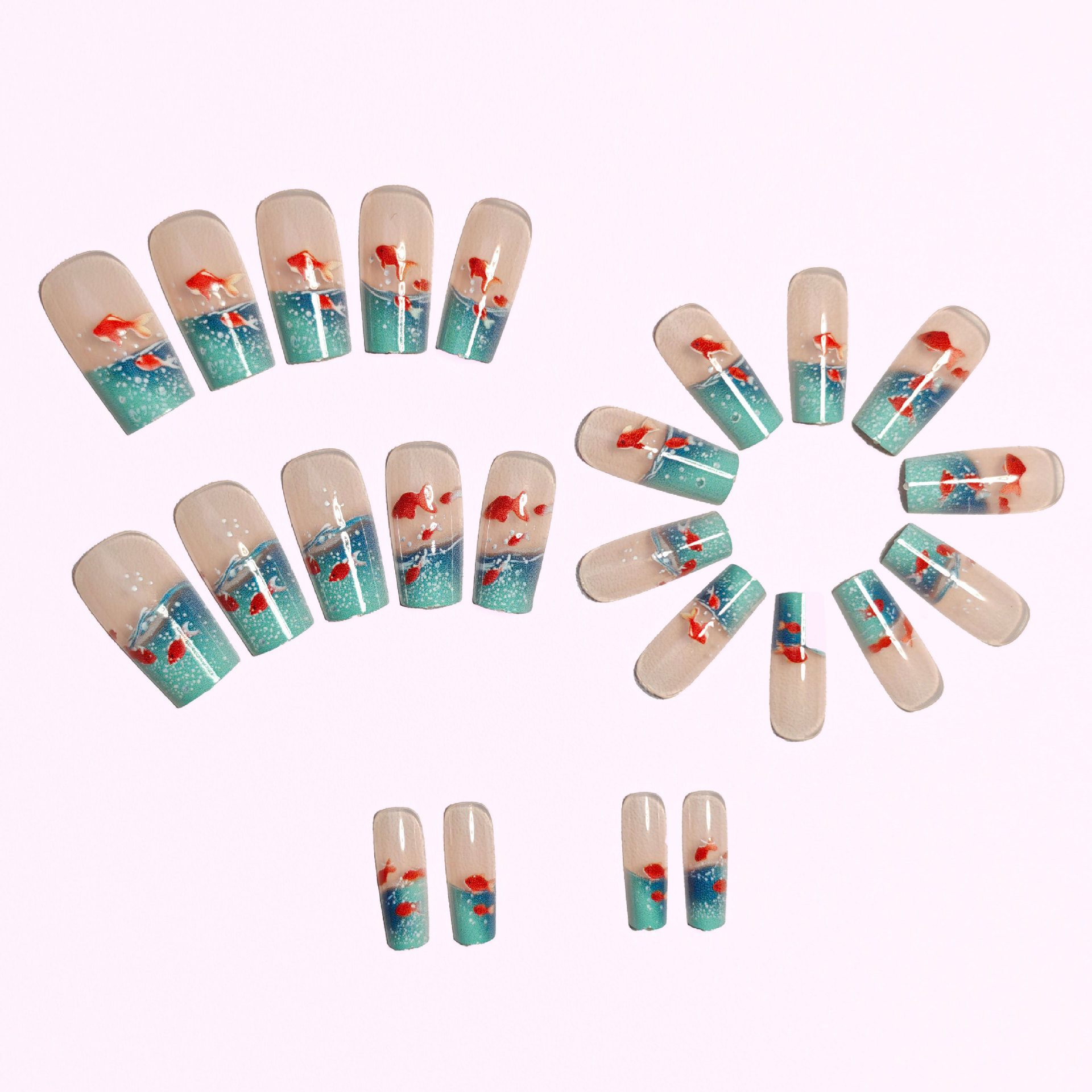 Средней длины квадратные накла – обзор и цена Nail Art Yellow