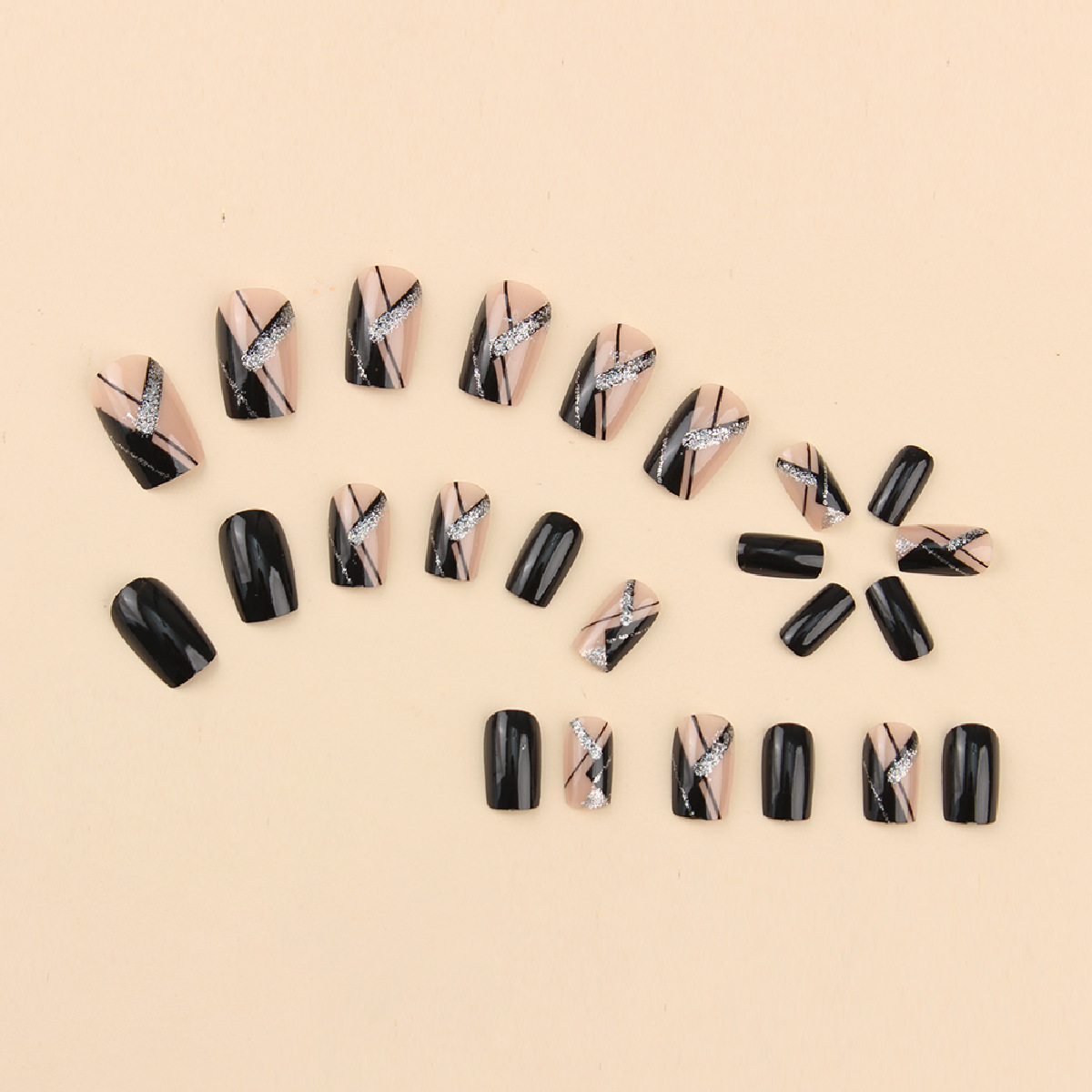 24 шт., квадратные, черные, с  – обзор и цена Nail Art Simple