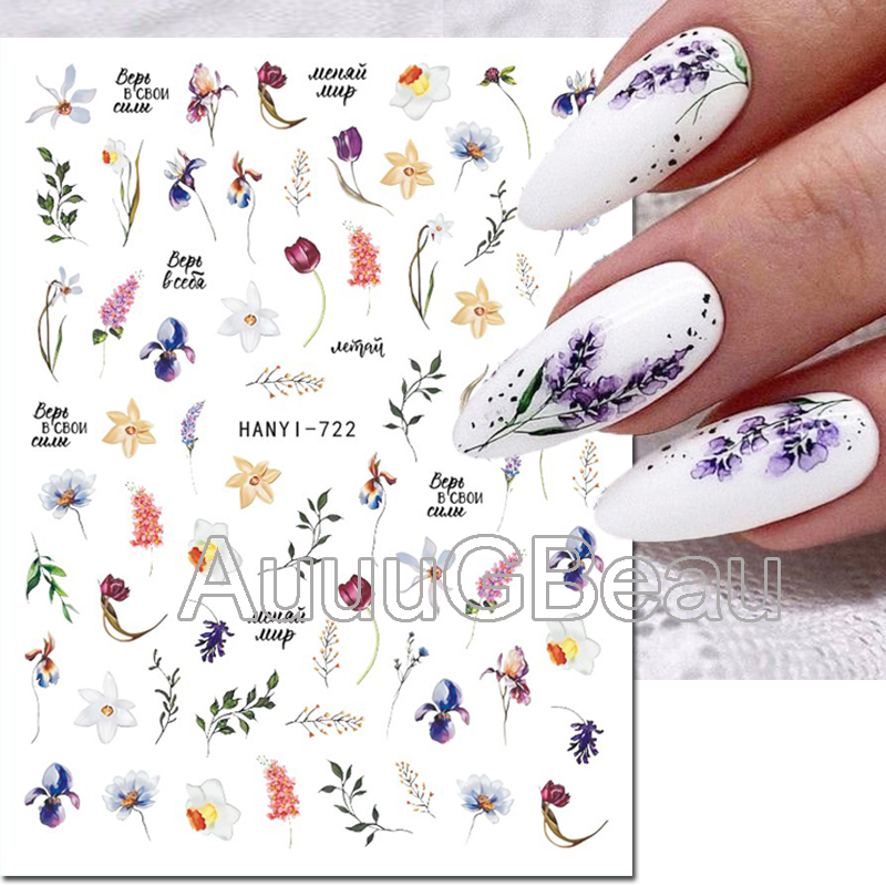 3d наклейки для дизайна ногтей – обзор и цена Nail Art Yellow