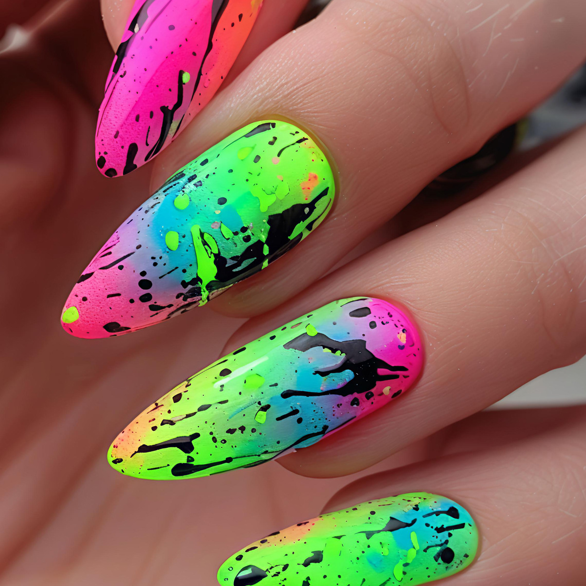 24 шт./набор: Короткие, средни – обзор и цена Nail Art Yellow
