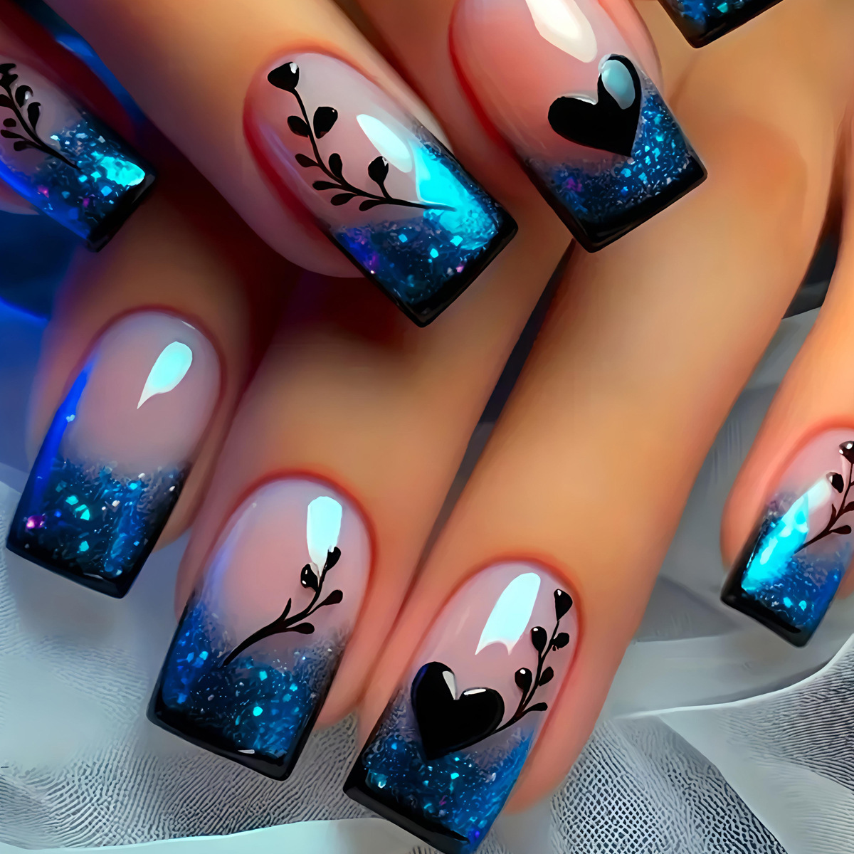 24 шт./набор: Короткие, средни – обзор и цена Nail Art Yellow