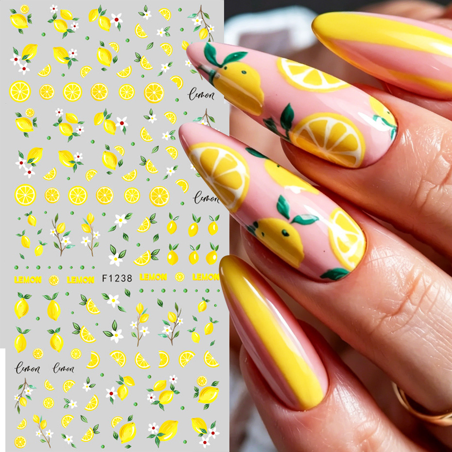 2 шт. желтые наклейки для ногт – обзор и цена Nail Art Yellow