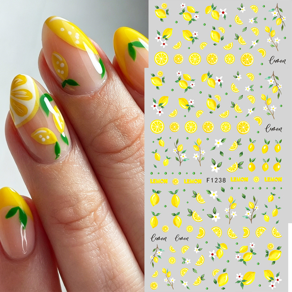 2 шт. желтые наклейки для ногт – обзор и цена Nail Art Yellow