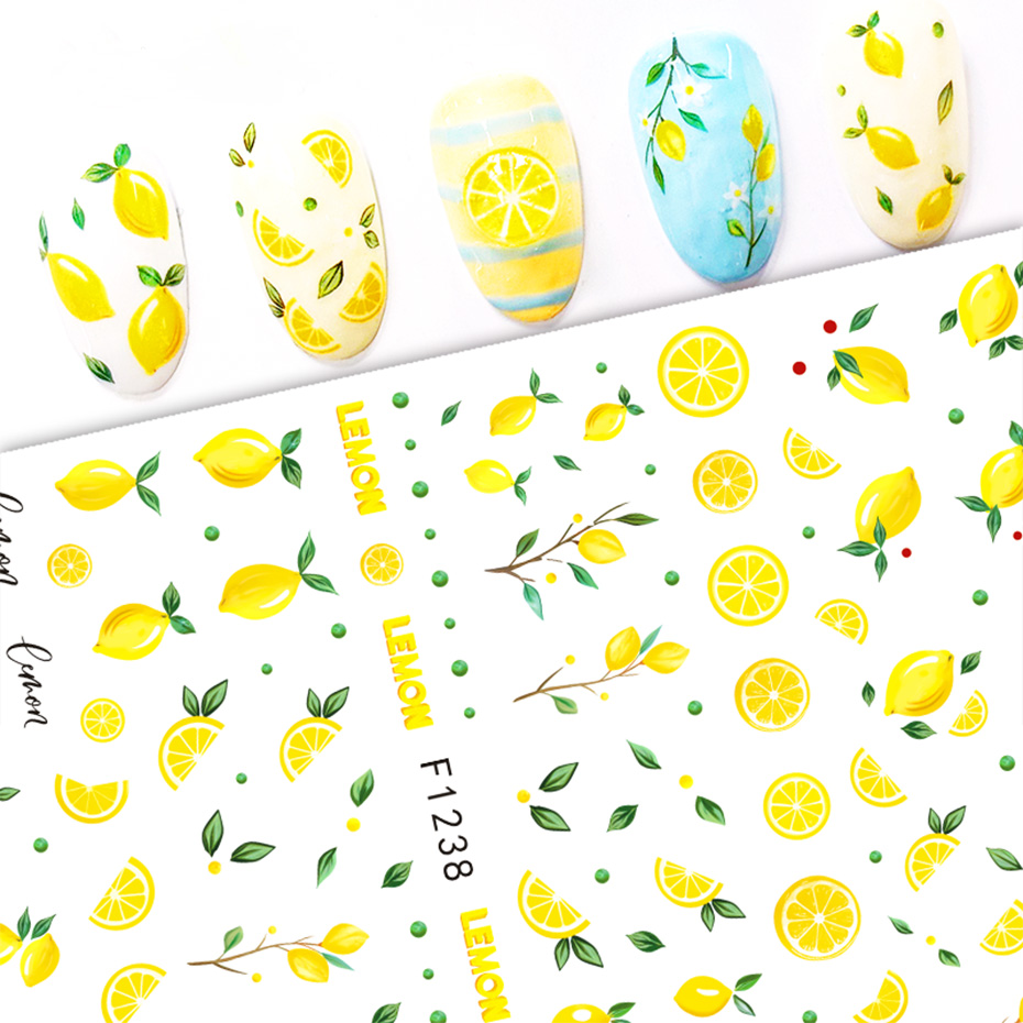 2 шт. желтые наклейки для ногт – обзор и цена Nail Art Yellow