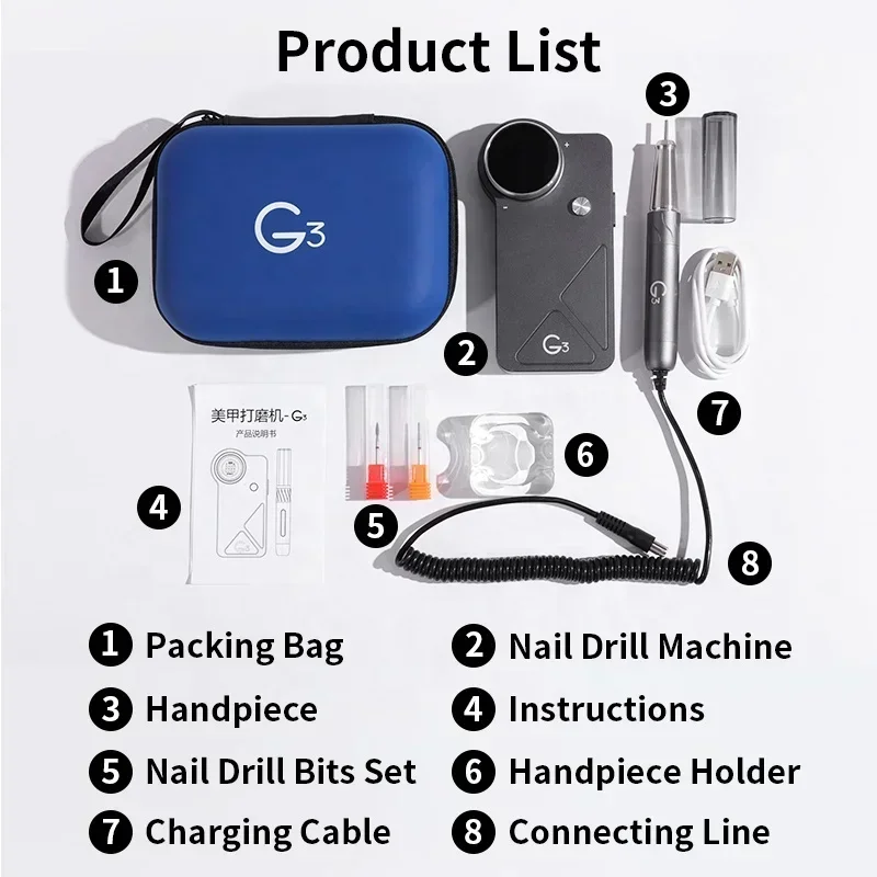 oxxi UV G3 40000 об/мин, бесще – обзор и цена Nail Drill Machine